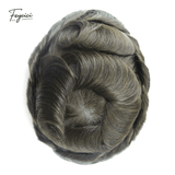 Ultra-Thin Skin Men’s Hair System - 0.08mm V-Loop Knotless Bio-Skin Toupee (8"x10")