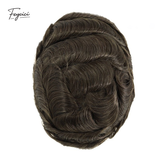8"x10" Thin Skin Hair System for Men –Natural Hair Piece V Loop Toupe -Free Style