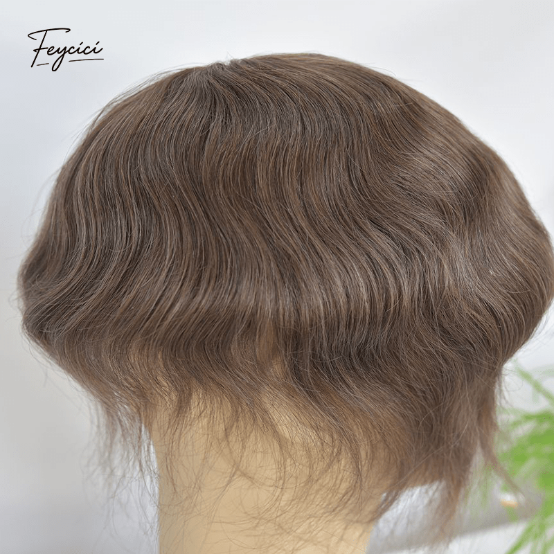 Air-Lace Series - 10x8" Full Swiss Lace Hand-Tied Men's Toupee