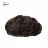 Feycici Invisible PU hair system for men, natural full hand-tied hairpiece with ultra 0.12mm thickness and realistic appearance