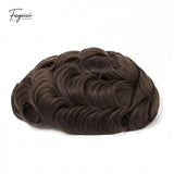 Feycici men's 8x10 inch breathable full lace hair system with natural hair, designed for daily wear and comfortable fit