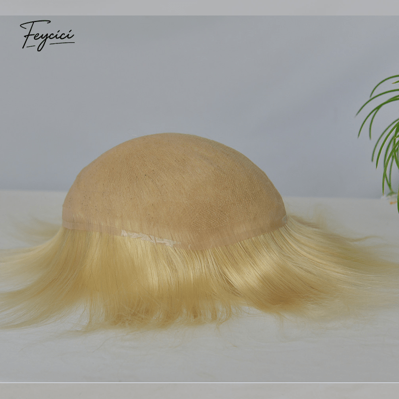 Air-Lace Series - 10x8" Full Swiss Lace Hand-Tied Men's Toupee