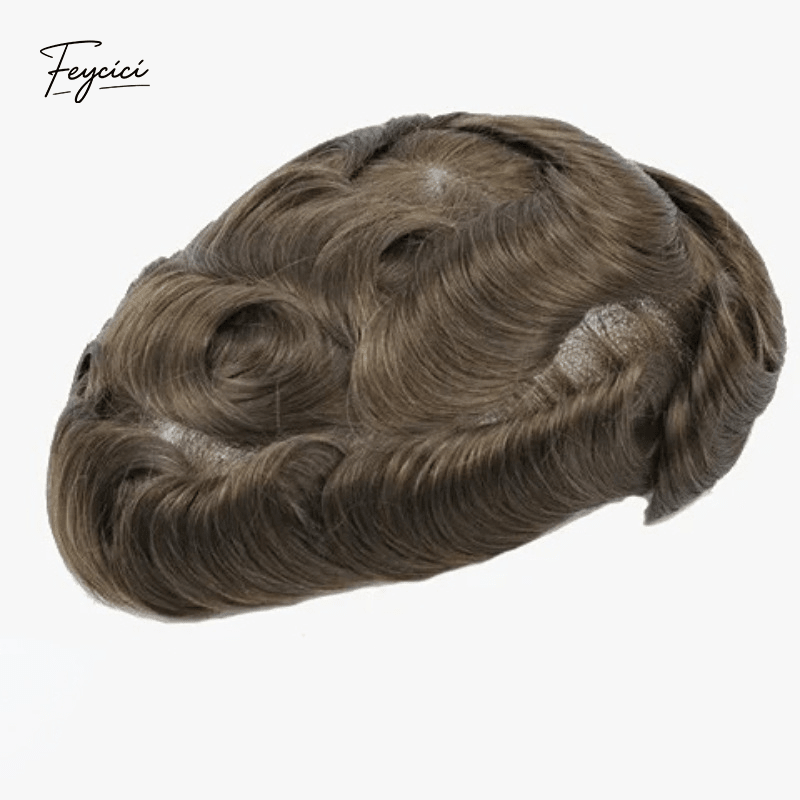 Second Skin Series - Seamless Injected Bio-Skin Men's Human Hair Toupee