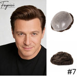 Invisible PU Hair System for Men –Natural Hair Piece Ultra 0.12mm Full Hand Tied Natural Hair Piece