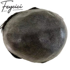 7*9 Pu Mens Wigs Baldness-Natural Hair Piece-Free Style Hair System Toupee