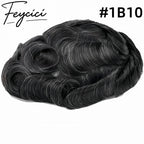 7*9 Pu Mens Wigs Baldness-Natural Hair Piece-Free Style Hair System Toupee2