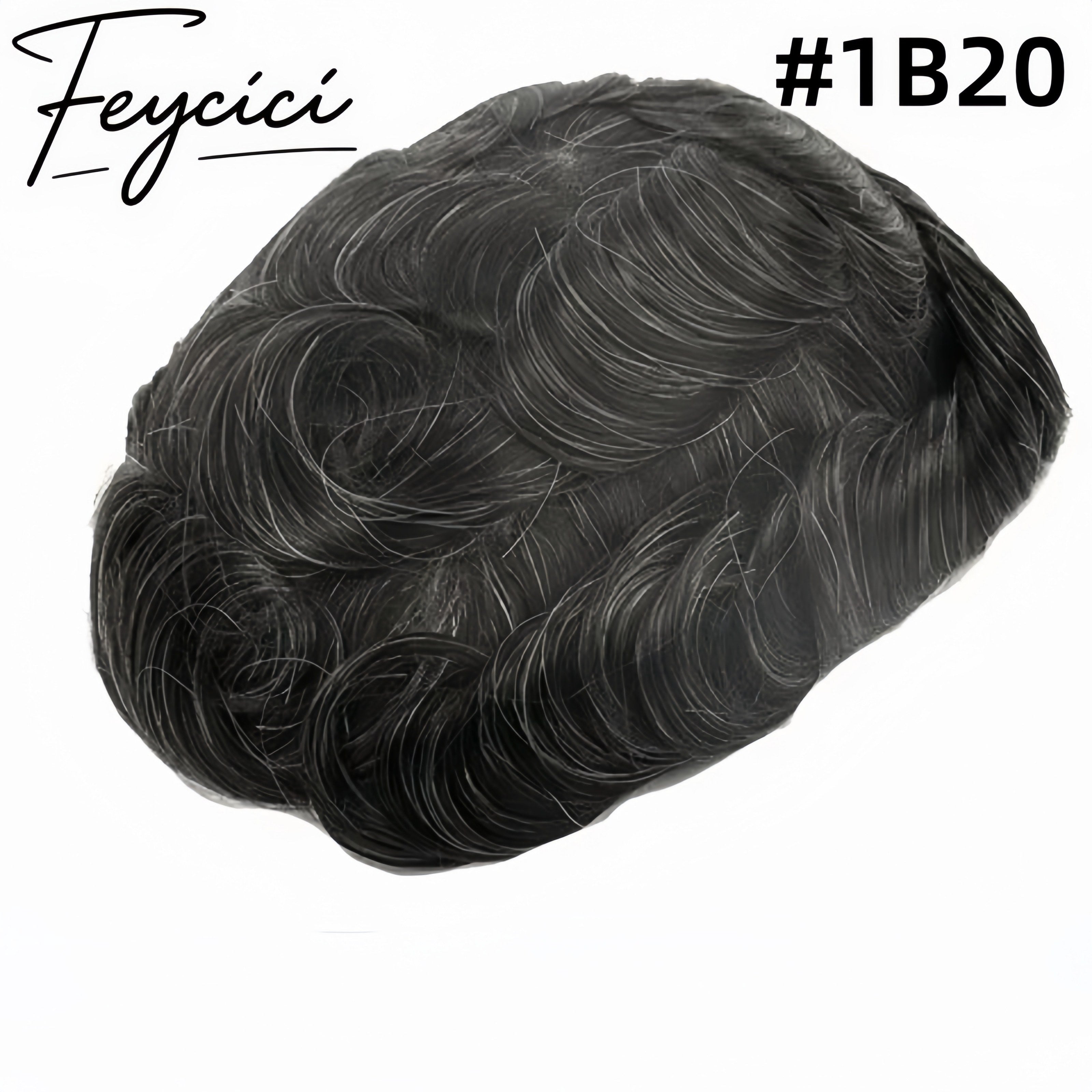 7*9 Pu Mens Wigs Baldness-Natural Hair Piece-Free Style Hair System Toupee3