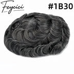 7*9 Pu Mens Wigs Baldness-Natural Hair Piece-Free Style Hair System Toupee4