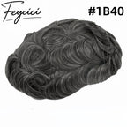 7*9 Pu Mens Wigs Baldness-Natural Hair Piece-Free Style Hair System Toupee5