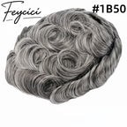 7*9 Pu Mens Wigs Baldness-Natural Hair Piece-Free Style Hair System Toupee6