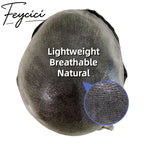 7*9 Pu Mens Wigs Baldness-Natural Hair Piece-Free Style Hair System Toupee8