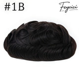 8*10' Breathable Full Lace Hair System for Men –Natural Hair Piece - Best for Daily Wear3