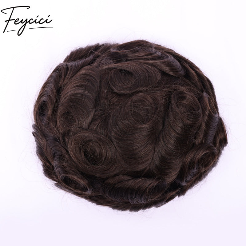 8*10' Breathable Full Lace Hair System for Men –Natural Hair Piece - Best for Daily Wear8