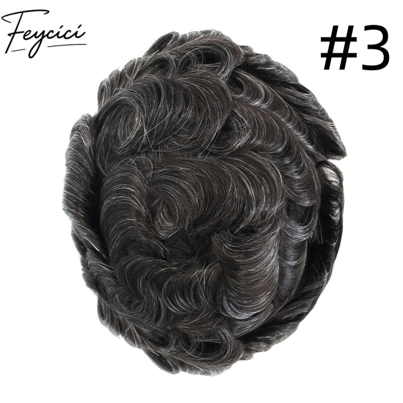 8*10' Comfortable Full Lace Hair System for Men –Natural Hair Piece 130% Density-Best for Daily Wear21