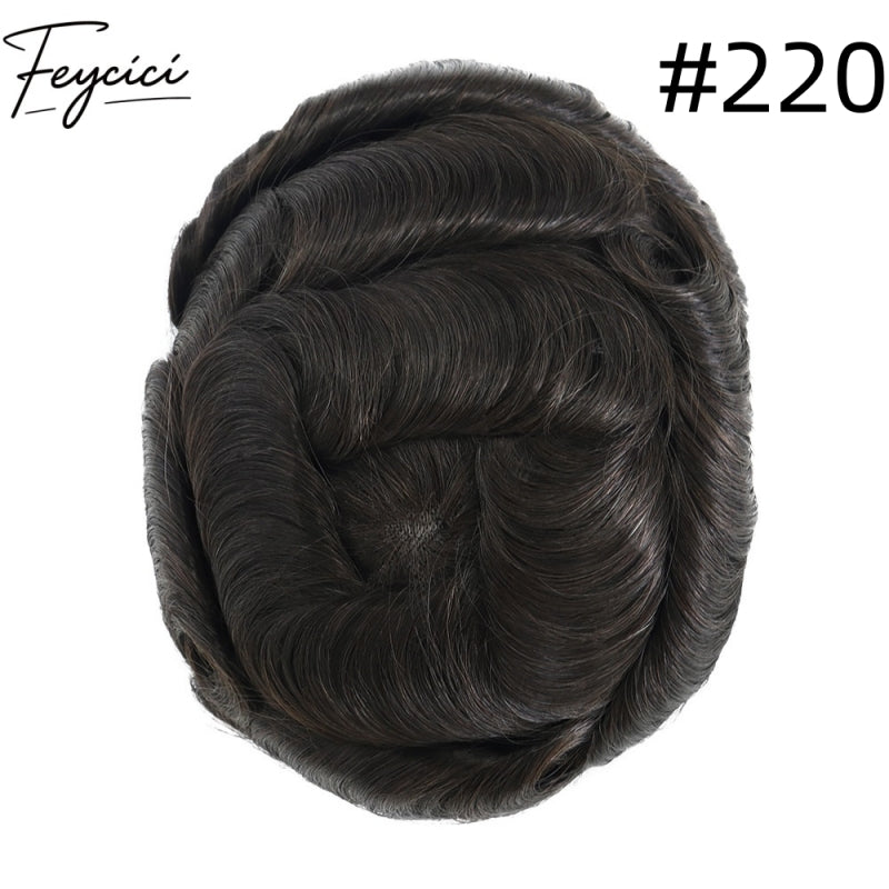 8*10' Comfortable Full Lace Hair System for Men –Natural Hair Piece 130% Density-Best for Daily Wear23