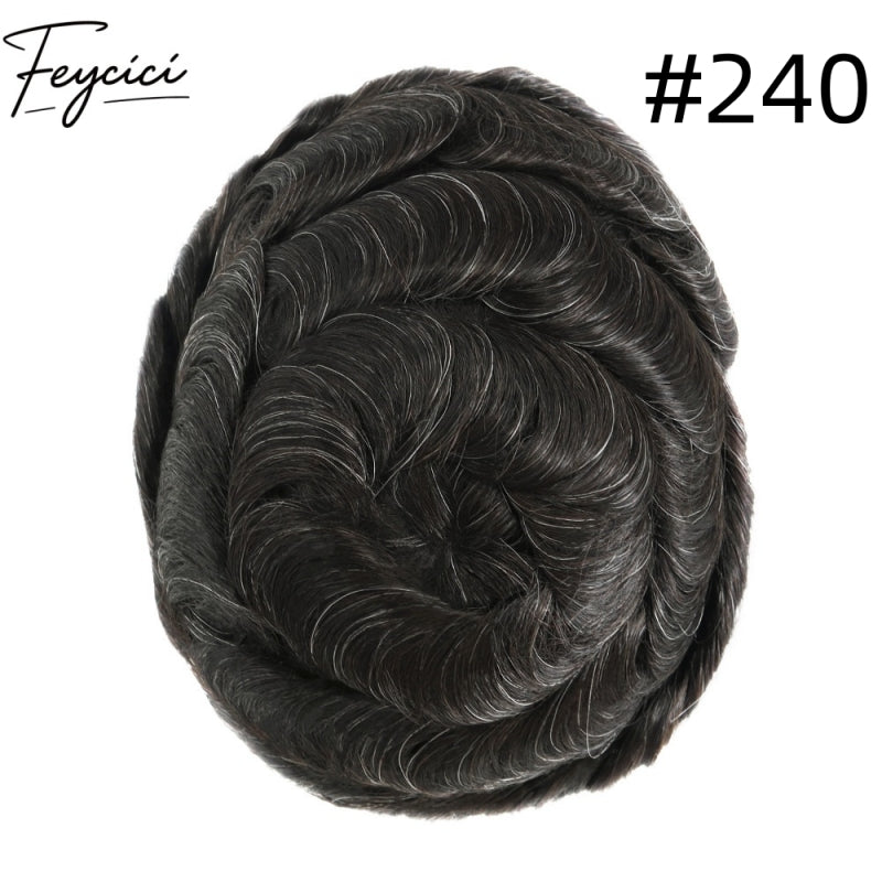 8*10' Comfortable Full Lace Hair System for Men –Natural Hair Piece 130% Density-Best for Daily Wear24