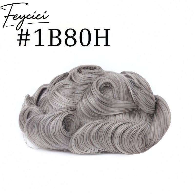 8*10' Durable Lace Top With PU Hair System for Men –Natural Hair Piece - 130% Density1