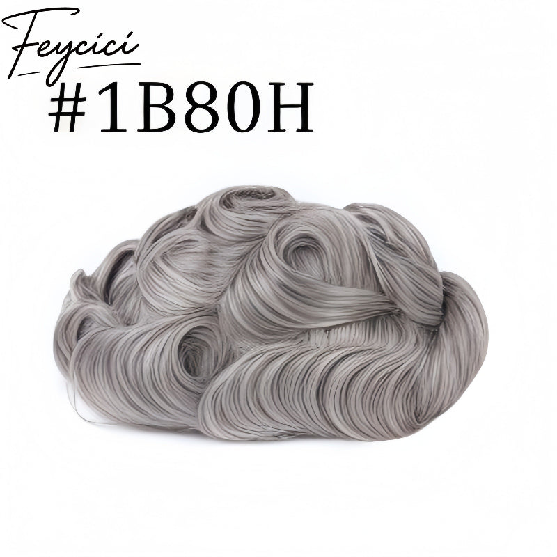 8*10' Durable Lace Top With PU Hair System for Men –Natural Hair Piece - 130% Density1