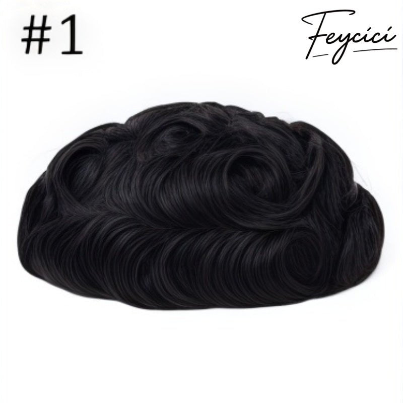 8*10' Durable Lace Top With PU Hair System for Men –Natural Hair Piece - 130% Density2