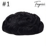 8*10' Durable Lace Top With PU Hair System for Men –Natural Hair Piece - 130% Density2
