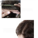 8*10' Durable Lace Top With PU Hair System for Men –Natural Hair Piece - 130% Density7