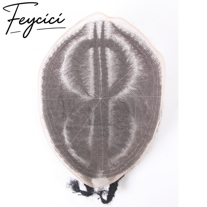 8*10' Full Lace Hair System for Men –Natural Hair Piece -Afro Permed Toupee-Dreadlocks1