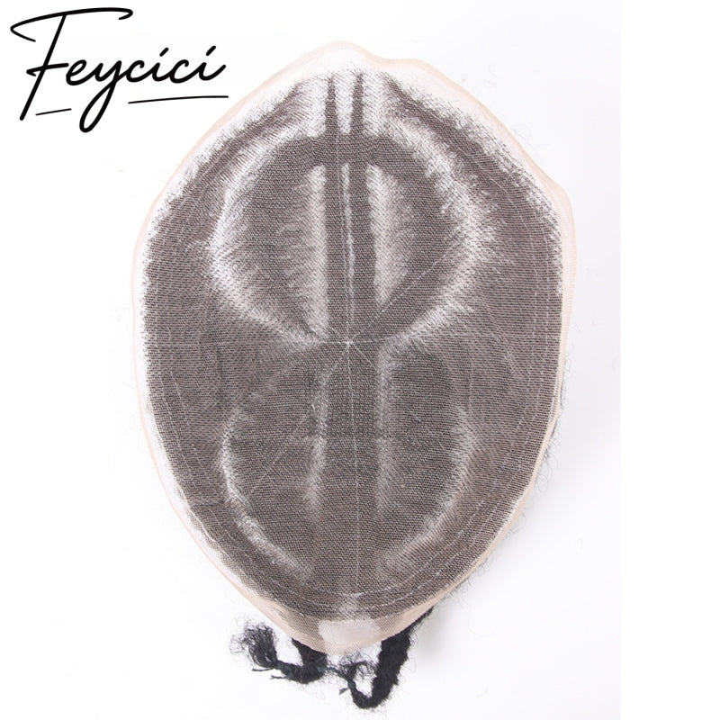 8*10' Full Lace Hair System for Men –Natural Hair Piece -Afro Permed Toupee-Dreadlocks1