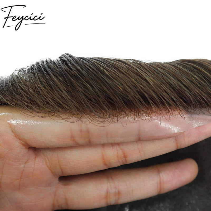 8*10' Invisible Thin Skin Hair System for Men –Natural Hair Piece - Best for Daily Wear2