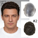 8*10' Invisible Thin Skin Hair System for Men –Natural Hair Piece Black Series -Best for Daily Wear20