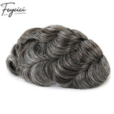 8*10' Invisible Thin Skin Hair System for Men –Natural Hair Piece Black Series -Best for Daily Wear5