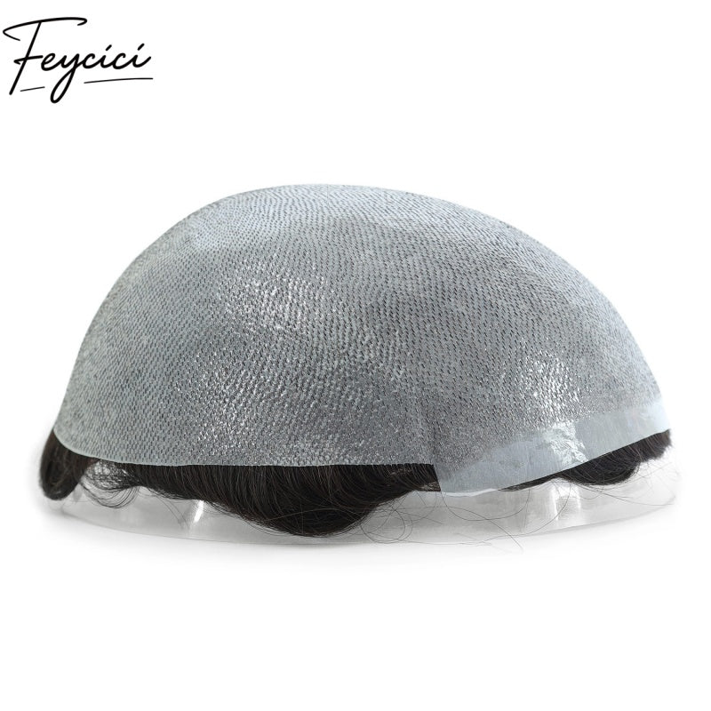 8*10' Invisible Thin Skin Hair System for Men –Natural Hair Piece V Loop front11