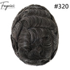 8*10' Invisible Thin Skin Hair System for Men –Natural Hair Piece V Loop front3