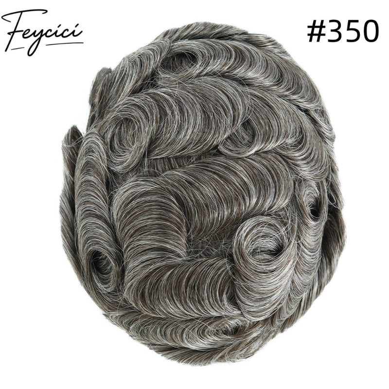 8*10' Invisible Thin Skin Hair System for Men –Natural Hair Piece V Loop front5