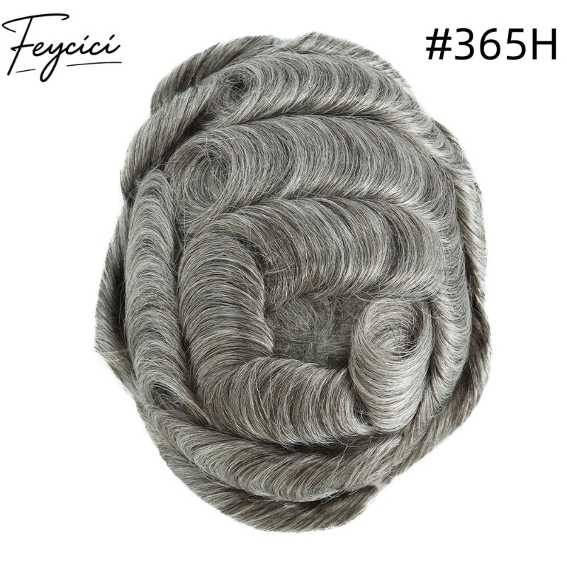 8*10' Invisible Thin Skin Hair System for Men –Natural Hair Piece V Loop front6