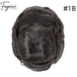 8*10' Invisible Thin Skin Hair System for Men –Natural Hair Piece V Loop front -Daily Wear1