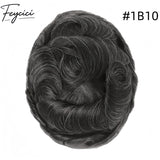 8*10' Invisible Thin Skin Hair System for Men –Natural Hair Piece V Loop front -Daily Wear2