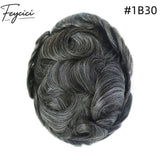 8*10' Invisible Thin Skin Hair System for Men –Natural Hair Piece V Loop front -Daily Wear4