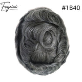 8*10' Invisible Thin Skin Hair System for Men –Natural Hair Piece V Loop front -Daily Wear5