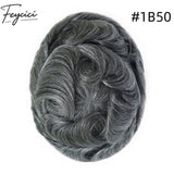 8*10' Invisible Thin Skin Hair System for Men –Natural Hair Piece V Loop front -Daily Wear6