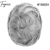 8*10' Invisible Thin Skin Hair System for Men –Natural Hair Piece V Loop front -Daily Wear8