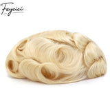 8*10' Invisible Thin Skin Hair System for Men –Natural Hair Piece V Loop front -Free Style2