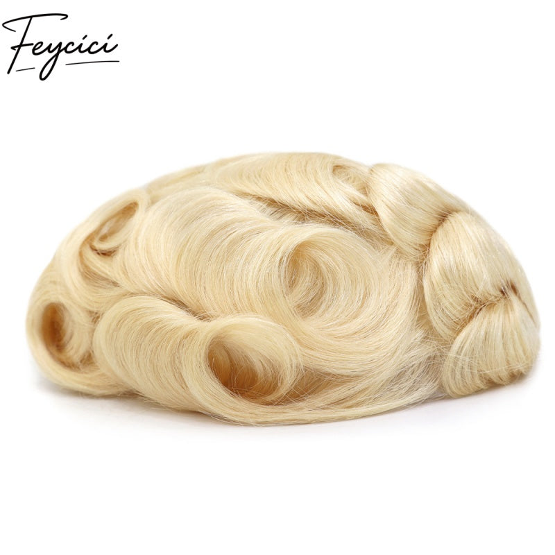 8*10' Invisible Thin Skin Hair System for Men –Natural Hair Piece V Loop front -Free Style2