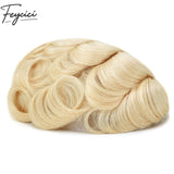 8*10' Invisible Thin Skin Hair System for Men –Natural Hair Piece V Loop front -Free Style3