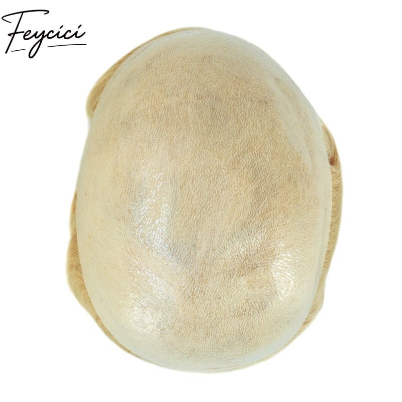 8*10' Invisible Thin Skin Hair System for Men –Natural Hair Piece V Loop front -Free Style4