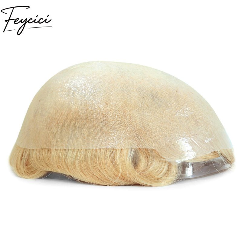 8*10' Invisible Thin Skin Hair System for Men –Natural Hair Piece V Loop front -Free Style7