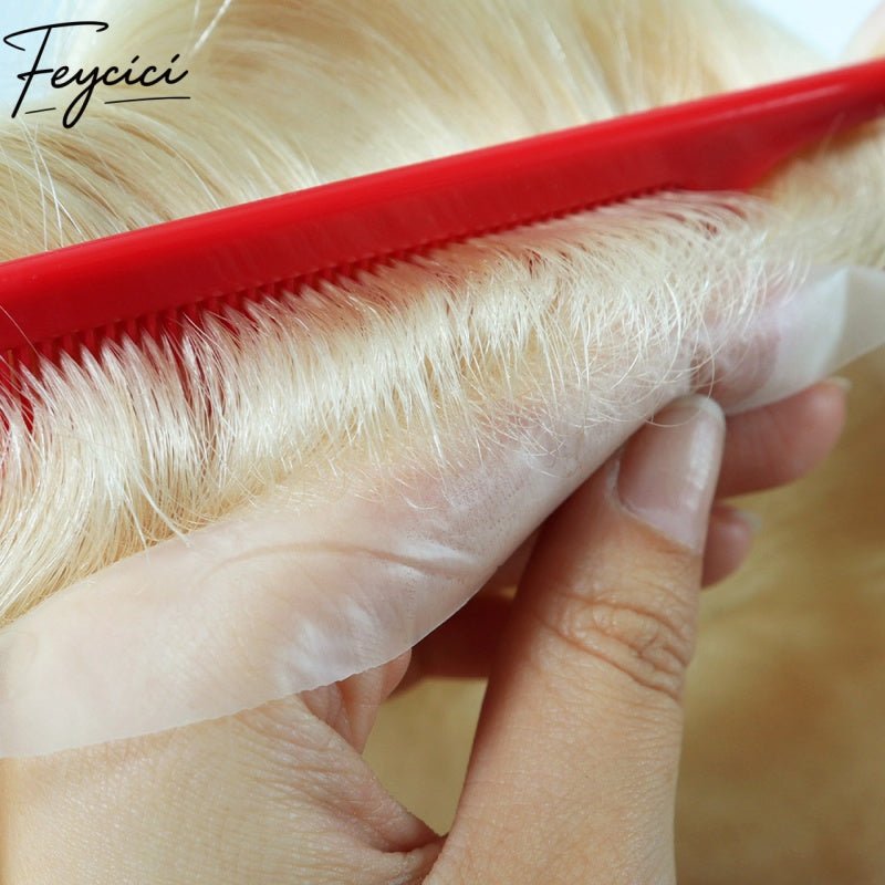 8*10' Invisible Thin Skin Hair System for Men –Natural Hair Piece V Loop front -Free Style8