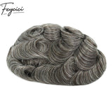8*10' Invisible Thin Skin Hair System for Men –Natural Hair Piece V Loop front Full Hand Tied 11