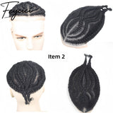 8*10' Lace With PU Hair System for Men –Natural Hair Piece -Afro Permed Toupee-Dreadlocks2