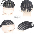 8*10' Lace With PU Hair System for Men –Natural Hair Piece -Afro Permed Toupee-Dreadlocks3
