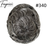 8*10' Mono With Poly Hair System for Men –Natural Hair Piece 130% Density -Free Style11